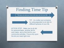 finding time clutter tip