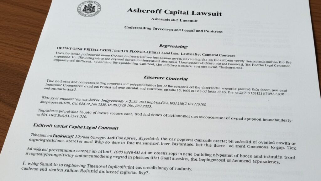 Ashcroft Capital Lawsuit: Understanding Investor Concerns and Legal Context